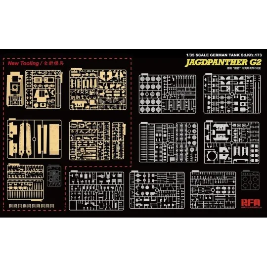 Jagdpanther G2 with full interior&workab track links, 1/35 - Rye Fi... Jagdpanther G2 with full interior&workab track links, 1/35 - Rye Fi...