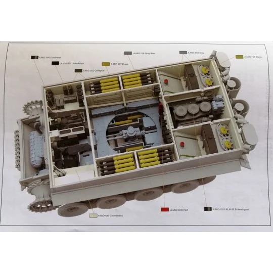 TIGER EARLY PRODUCTION W/FULL INTERIOR, 1/35 - Rye Field Model 5025