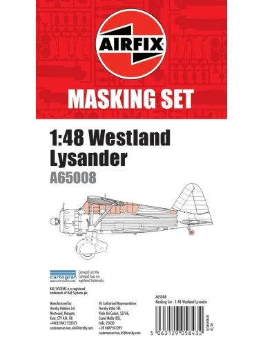 Masking Set - Westland Lysander, 1/48 - Airfix A65008