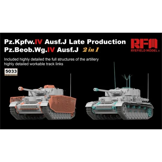 Pz.kpfw.IV Ausf.J late production /Pz.beob.wg.IV Ausf.J w/workable ... Pz.kpfw.IV Ausf.J late production /Pz.beob.wg.IV Ausf.J w/workable ...
