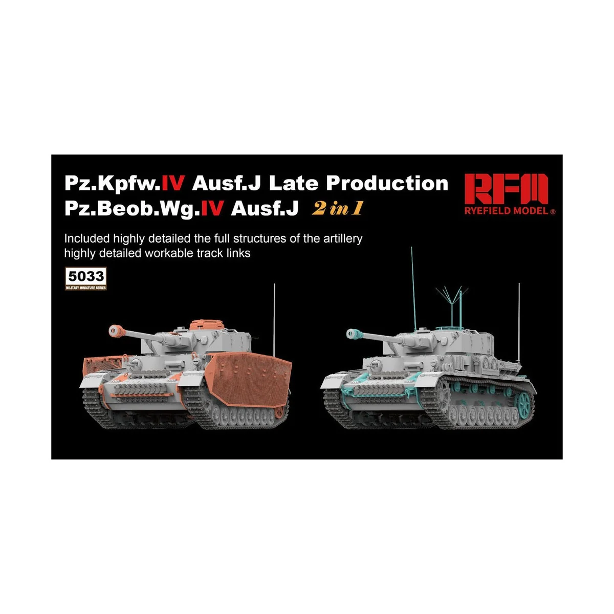 Pz.kpfw.IV Ausf.J late production /Pz.beob.wg.IV Ausf.J w/workable ...