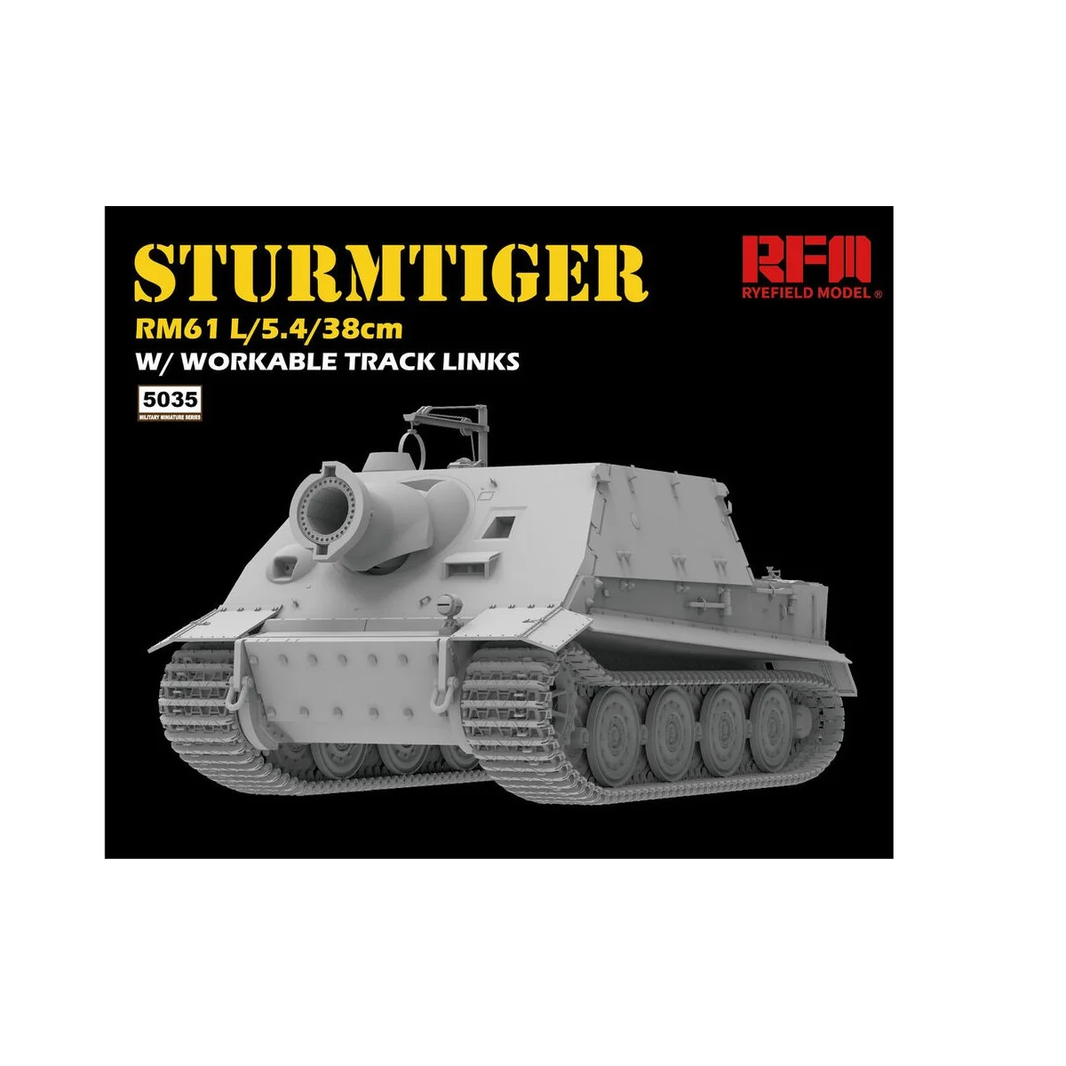 Sturmtiger w/workable track links, 1/35 - Rye Field Model 5035