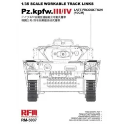 Workable track links for Pz.III/IV.late production (40cm) - Rye Fie...