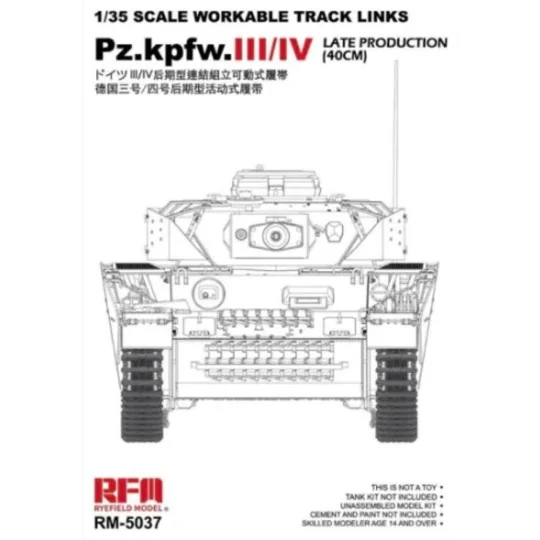 Workable track links for Pz.III/IV.late production (40cm) - Rye Fie...
