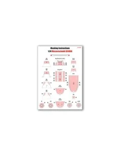 Masking Set Messerschmitt Bf109G-5/G-6, 1/24 - Airfix A65009 2