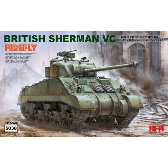 British Sherman vc firefly w/workable track links, 1/35 - Rye Field... British Sherman vc firefly w/workable track links, 1/35 - Rye Field...