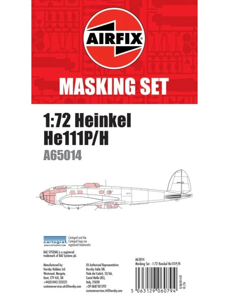 [NO_DESC] Masking Set - Heinkel He111, 1/72 - Airfix A65014