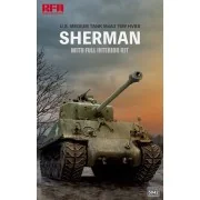 M4A3 76W HVSS Sherman w/full interior, 1/35 - Rye Field Model 5042