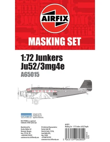 [NO_DESC] Masking Set - Junkers Ju52/3mg4e, 1/72 - Airfix A65015