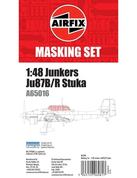 [NO_DESC] Masking Set - Junkers Ju87 Stuka, 1/48 - Airfix A65016