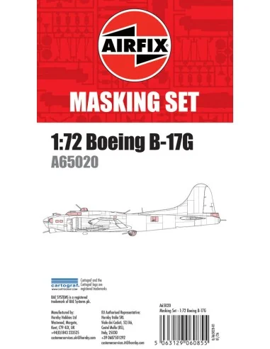 Masking Set - Boeing B-17, 1/72 - Airfix A65020