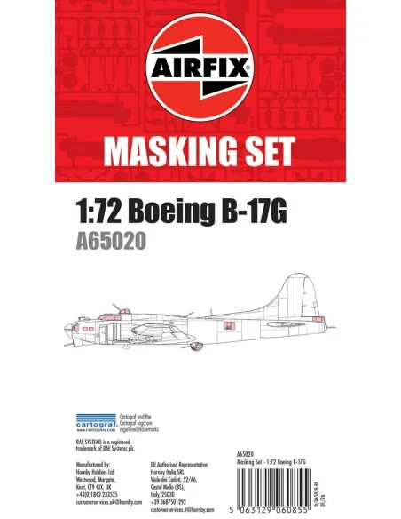 Masking Set - Boeing B-17, 1/72 - Airfix A65020