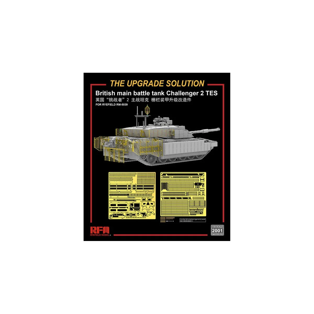 Upgrade set for Challenger 2 TES, 1/35 - Rye Field Model 2001