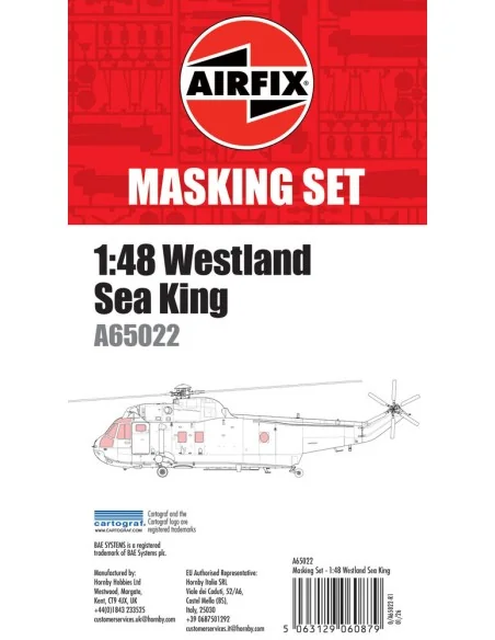 Masking Set - Westland Sea King, 1/48 - Airfix A65022