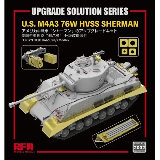Upgrade set for 5028 & 5042 M4A3 Sherman, 1/35 - Rye Field Model 2002