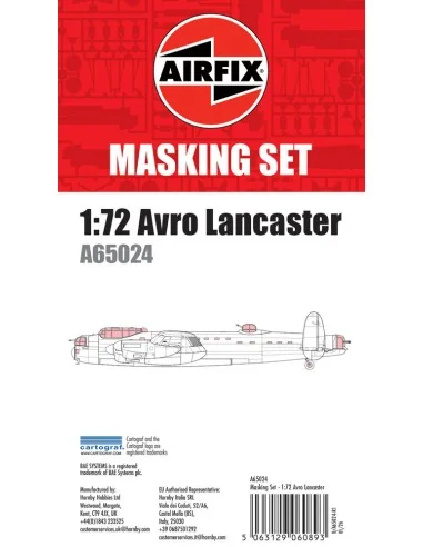 Masking Set - Avro Lancaster, 1/72 - Airfix A65024