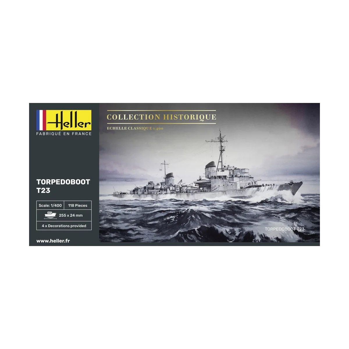 Torpedoboot T23, 1/400 - Heller 81011 Torpedoboot T23, 1/400 - Heller 81011