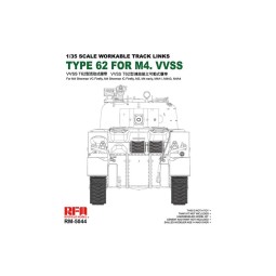 Workable track links for British Sherman VC Firefly, M3, M4A1, M4A4...