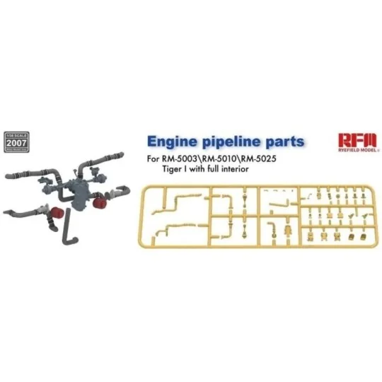 Engine pipeline parts for RM-5003 RM-5025, 1/35 - Rye Field Model 2007