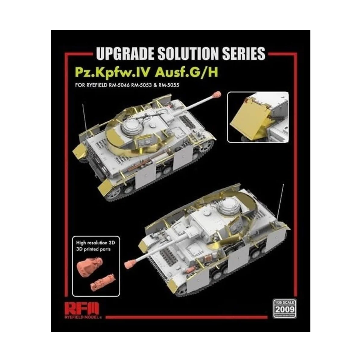 Upgrade set for 5053 & 5055 Pz.IV Ausf.G/H, 1/35 - Rye Field Model ...