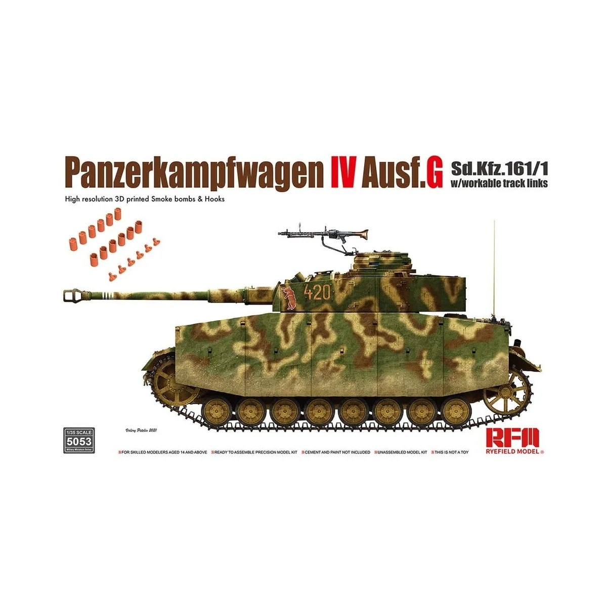 Pz.kpfw.IV Ausf.G without interior - Rye Field Model 5053