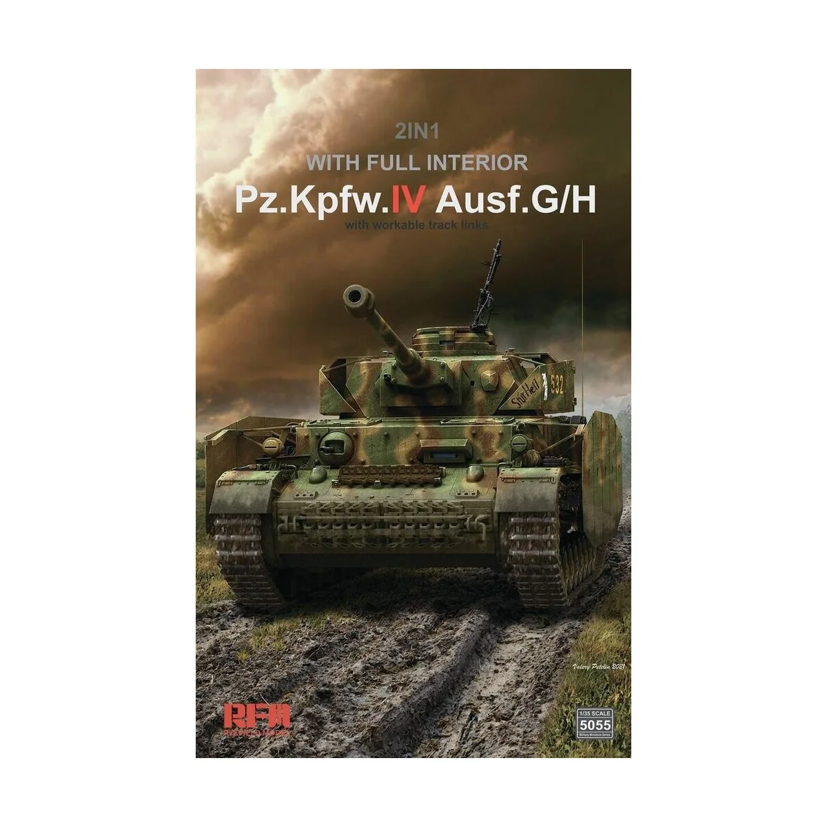 Pz.kpfw.IV Ausf.G/H 2in1 with full interior - Rye Field Model 5055