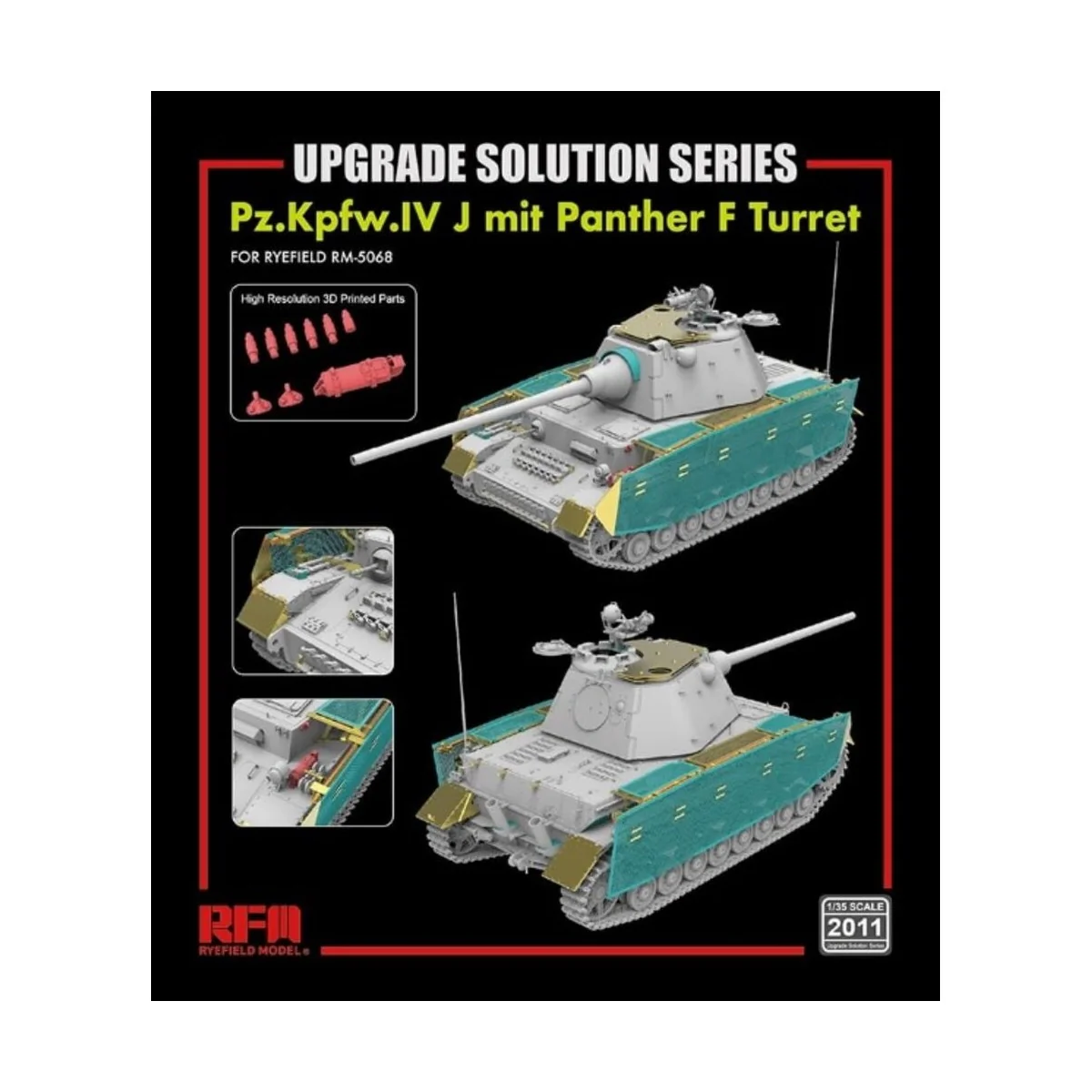 Upgrade set for 5068 Pz.Kpfw.IV J mit Panther F Turret - Rye Field ...