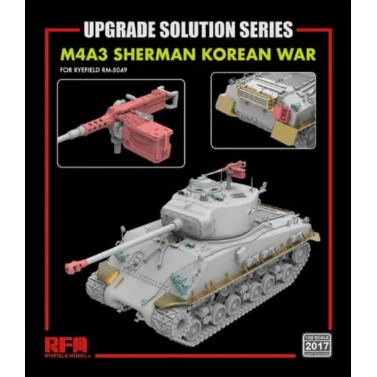 Upgrade set for 5049 M4A3 76w hvss Sherman - Rye Field Model 2017