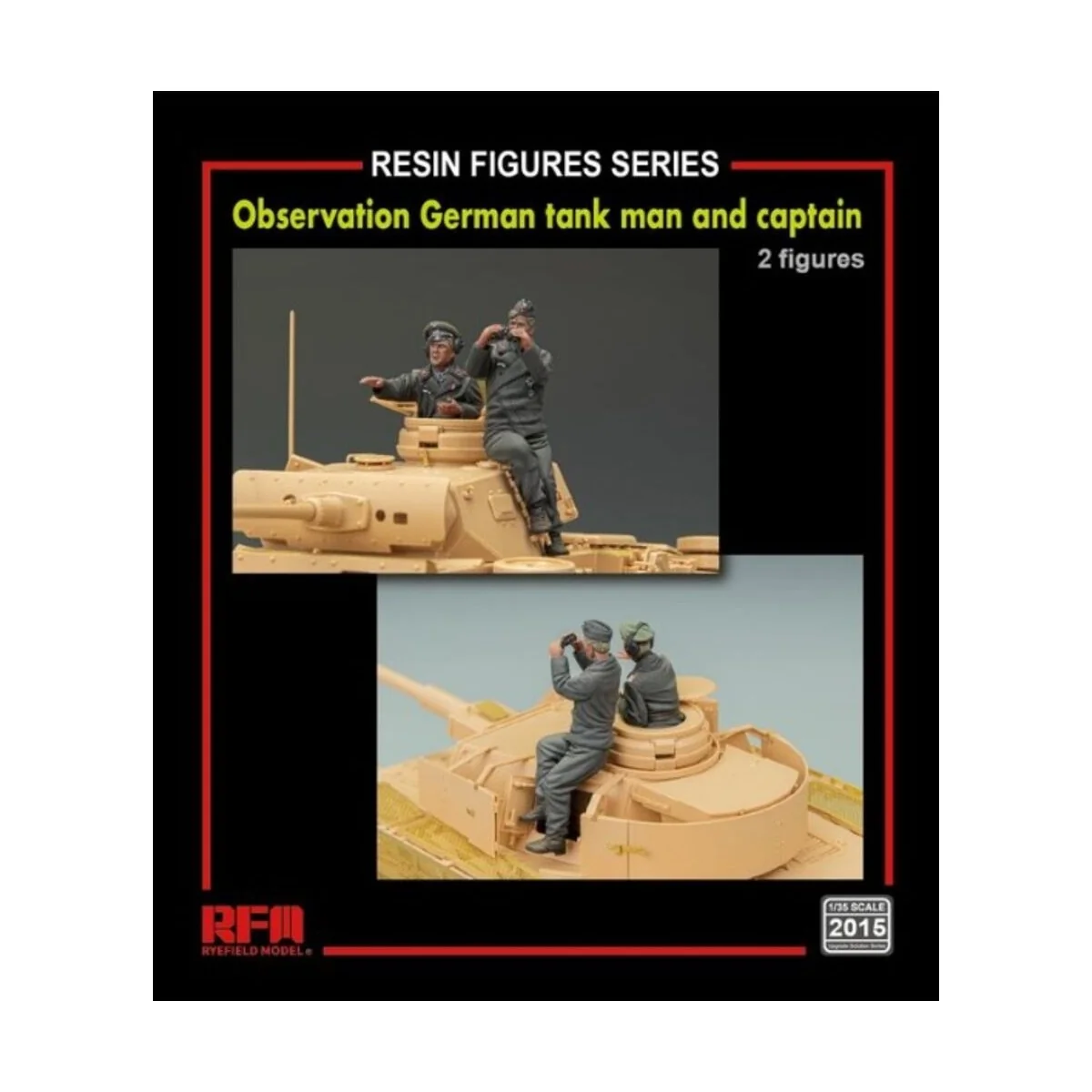 Observation German tank man and captain(2 resin figures), 1/35 - Ry...