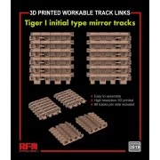 Workable track links for Tiger I initial type mirror tracks (3D pri...