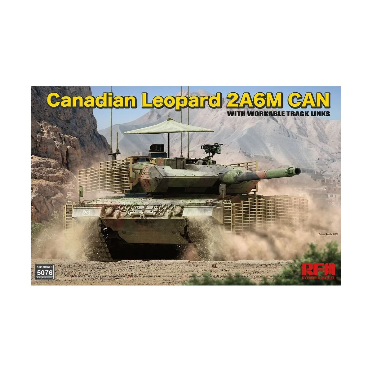 Canadian LEOPARD 2A6M CAN with workable track links - Rye Field Mod...