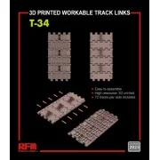 Workable track links for T-34 (3D printed ) - Rye Field Model 2023