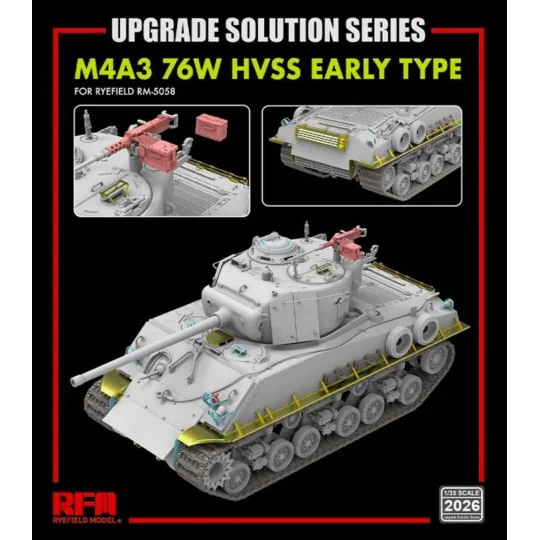 Upgrade set for 5058 M4A3 76W HVSS, 1/35 - Rye Field Model 2026