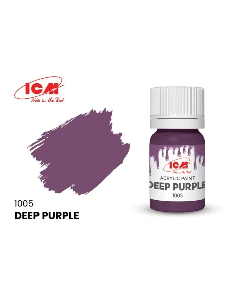 BASIC COLORS Deep Purple bottle 12 ml - ICM 1005