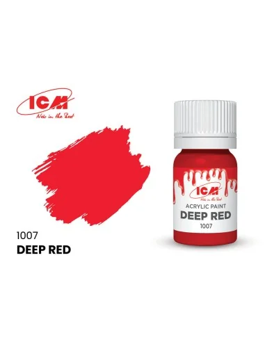 BASIC COLORS Deep Red bottle 12 ml - ICM 1007
