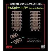 Workable track links for Pz. Kpfw. III /IV late production (3D prin...