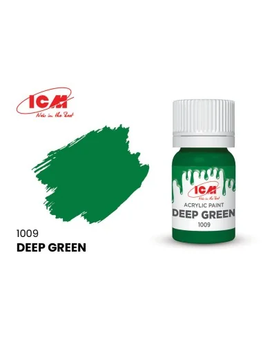 BASIC COLORS Deep Green bottle 12 ml - ICM 1009