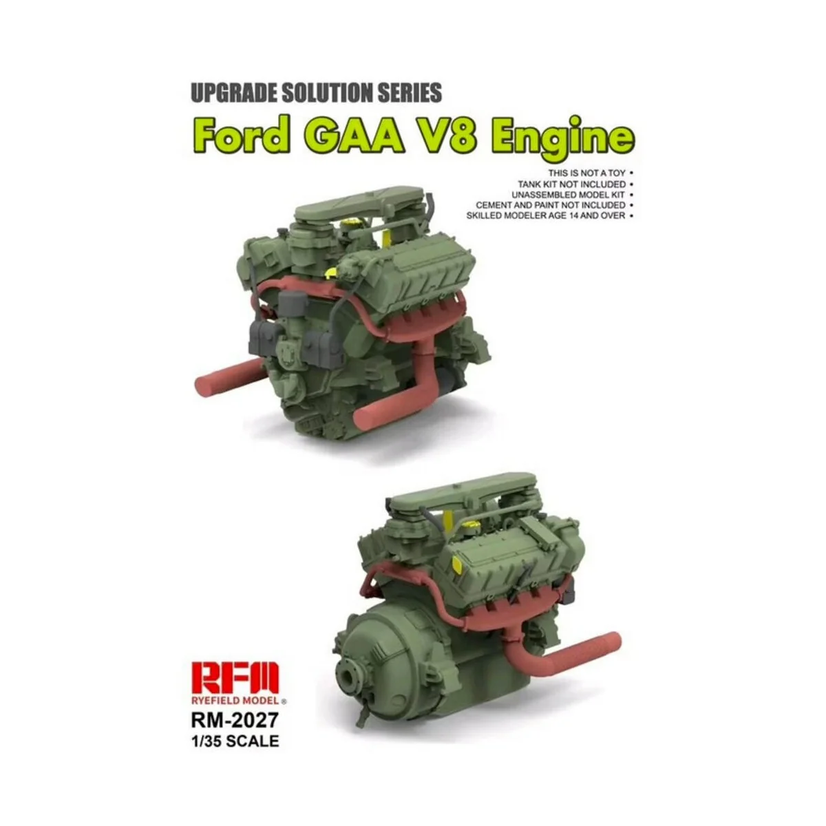 Ford Gaa V8 Engine, 1/35 - Rye Field Model 2027
