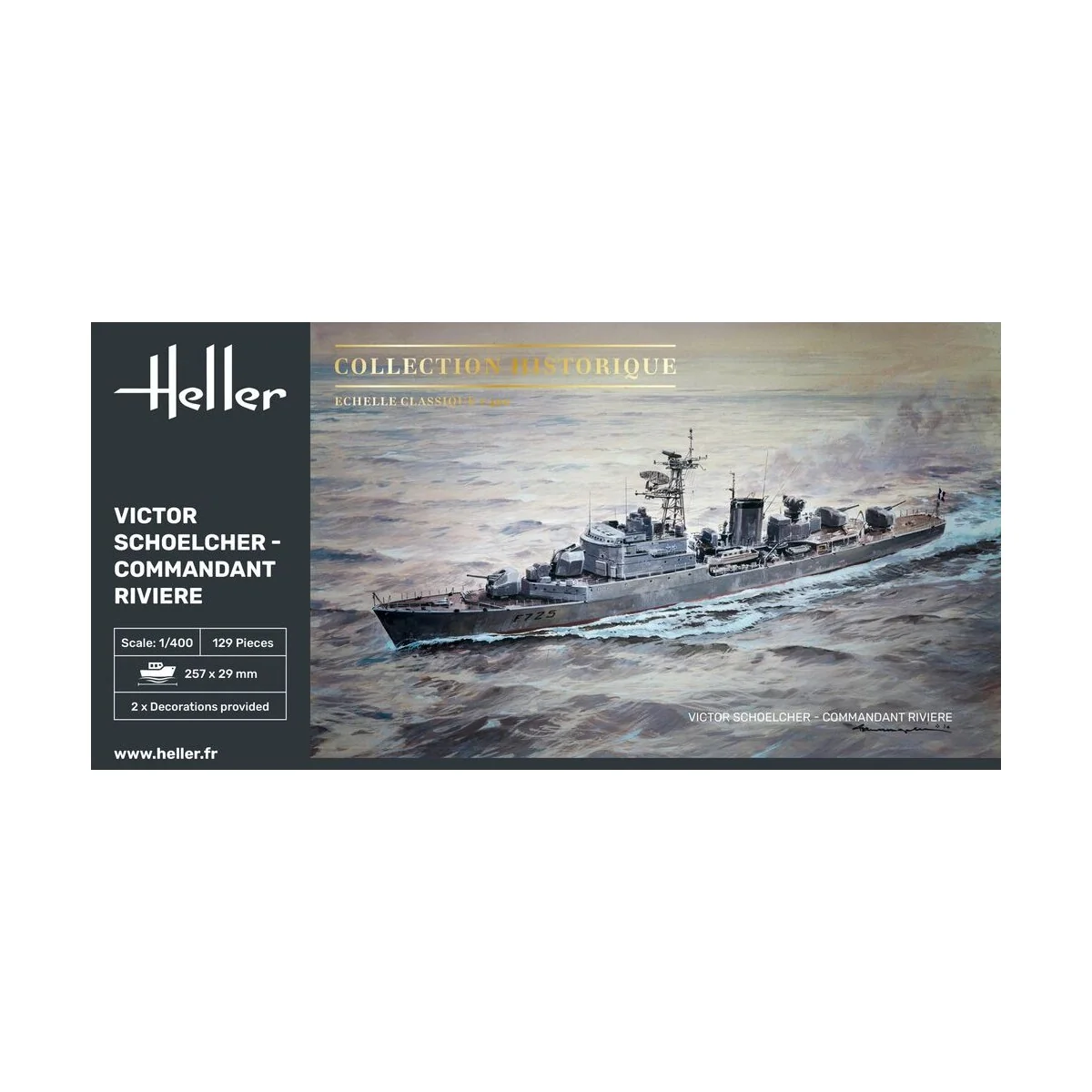 Victor Schoelcher - Commandant Riviere, 1/400 - Heller 81015