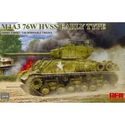 M4A3 76W HVSS Early type D82081 turret T-66 track, 1/35 - Rye Field... M4A3 76W HVSS Early type D82081 turret T-66 track, 1/35 - Rye Field...