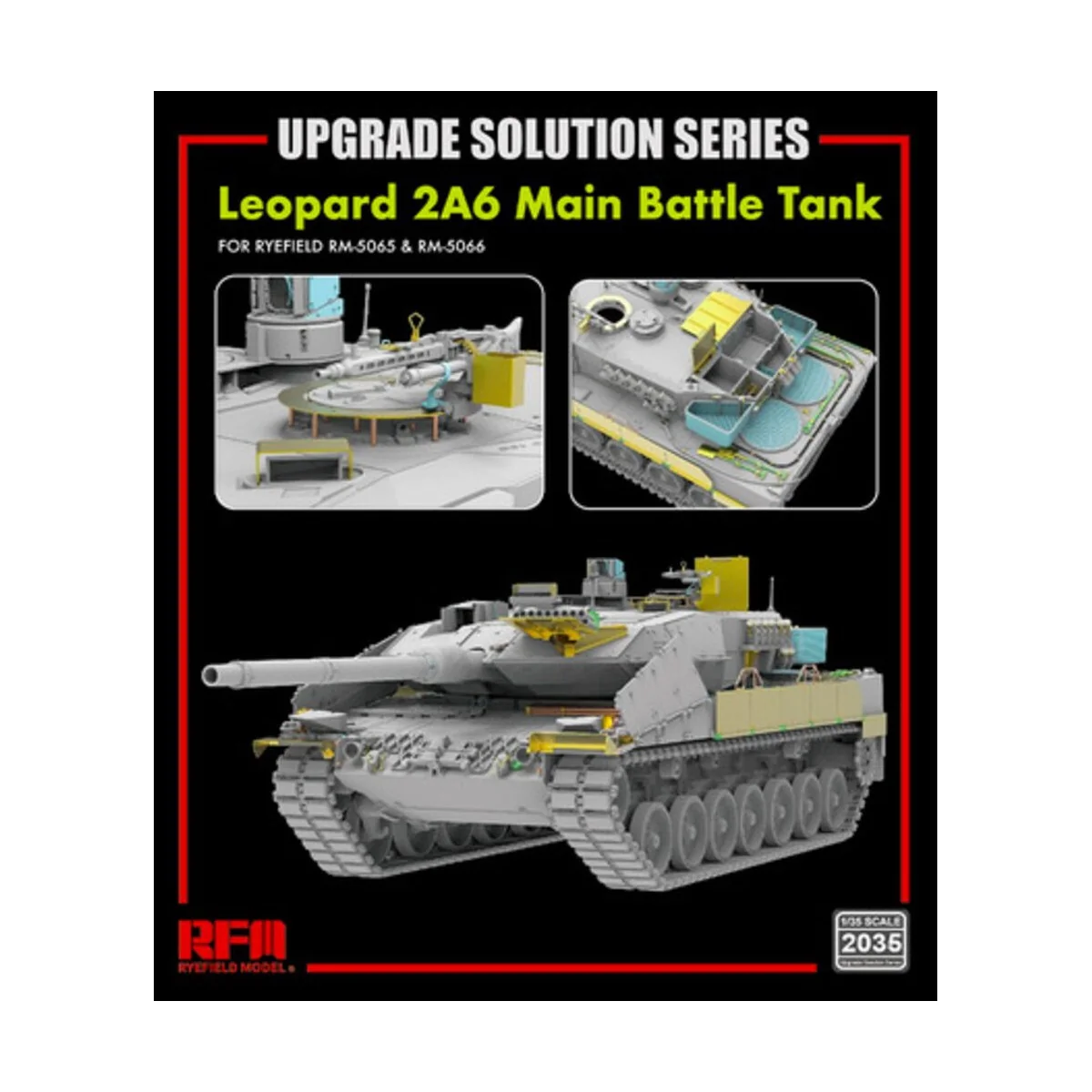 Upgrade set for 5065 & 5066 Leopard 2A6, 1/35 - Rye Field Model 2035