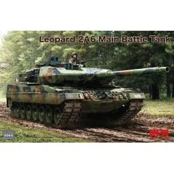 Leopard 2A6 Main Battle Tank with workabletrack links (without inte...