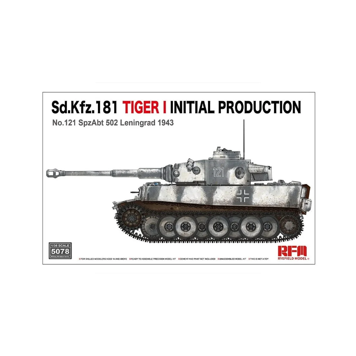 Sd.KfZ.181Tiger I initial production No.121 with workable track lin...