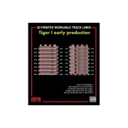 3D printed Workable track links for Tiger I early - Rye Field Model...