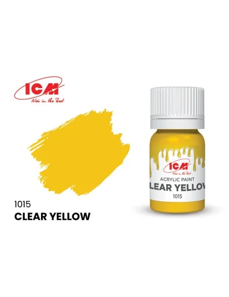 CLEAR COLORS Clear Yellow bottle 12 ml - ICM 1015