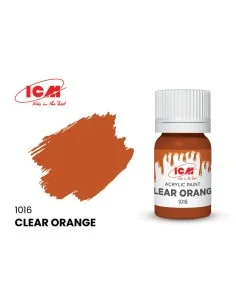 CLEAR COLORS Clear orange bottle 12 ml - ICM 1016