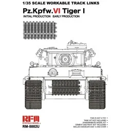 Workable track links for Tiger I early (New mould, upgraded version...