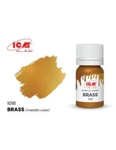 METALLIC COLORS Brass bottle 12 ml - ICM 1018