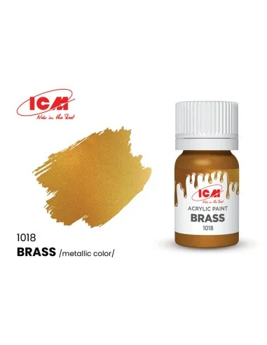 [NO_DESC] METALLIC COLORS Brass bottle 12 ml - ICM 1018