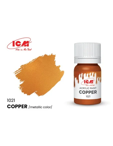 METALLIC COLORS Copper bottle 12 ml - ICM 1021
